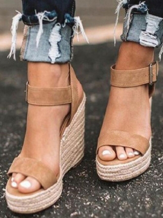 Γυναικεία Πέδιλα Terry Wedge Σανδάλια Espadrille