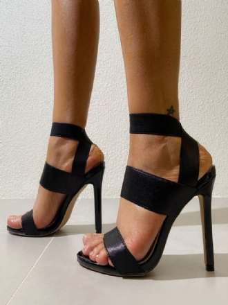 Γυναικεία Πέδιλα Με Τακούνι Stiletto Prom Φαρδύ Λουράκι