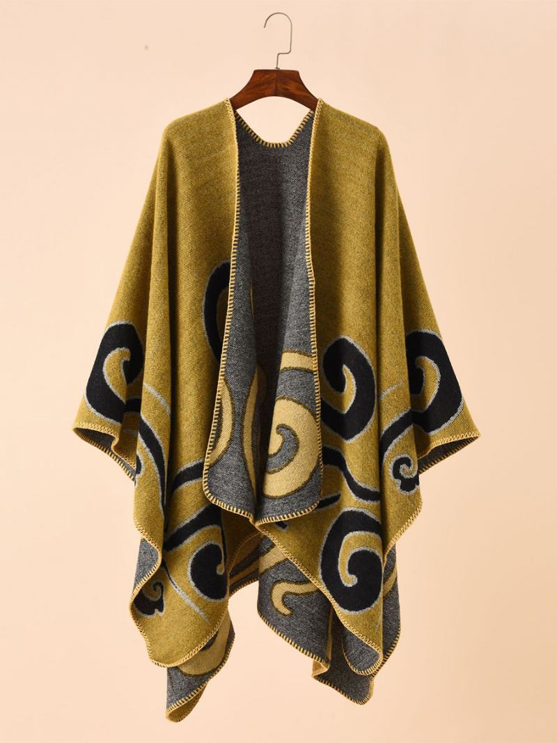 Γυναικεία Στάμπα Poncho Daily Casual Chic Cape