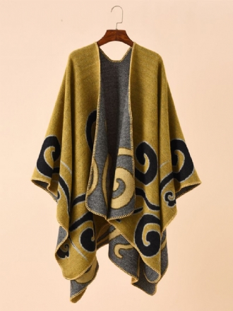 Γυναικεία Στάμπα Poncho Daily Casual Chic Cape