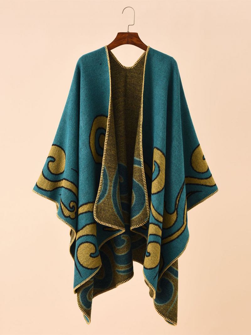 Γυναικεία Στάμπα Poncho Daily Casual Chic Cape - Κασίρι