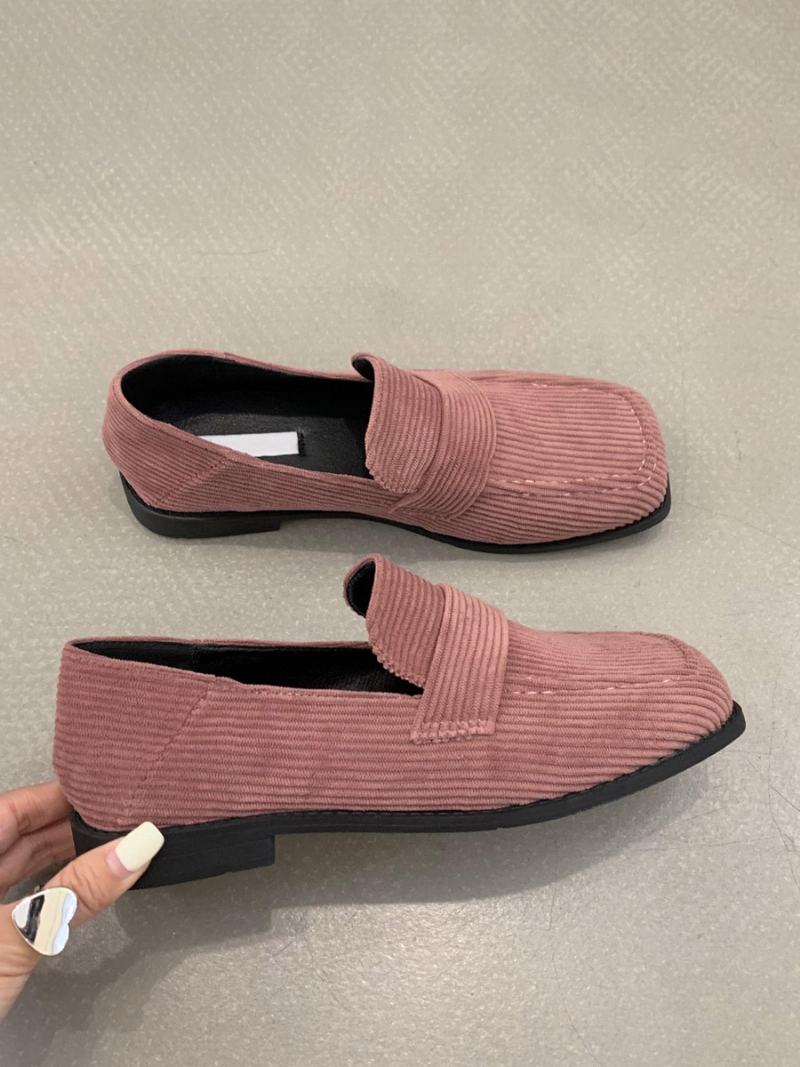 Γυναικεία Φλατ Micro Suede Loafers - Ροζ