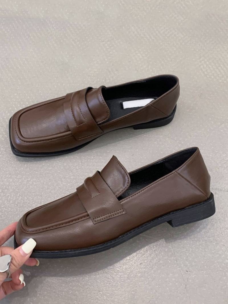 Γυναικεία Φλατ Pu Δερμάτινα Loafers