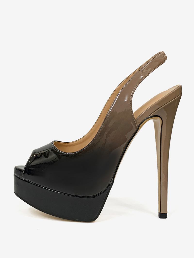 Γυναικεία Ψηλοτάκουνα Peep Toe Platform Stiletto Heel Pumps - Ombre