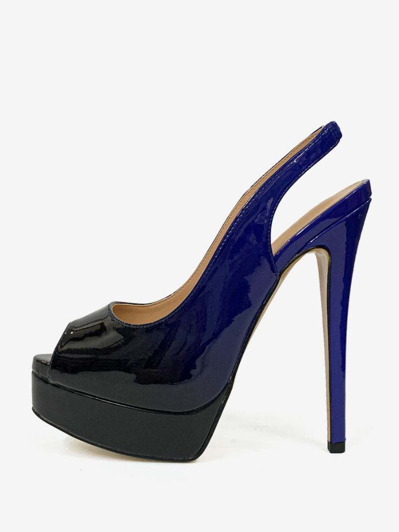 Γυναικεία Ψηλοτάκουνα Peep Toe Platform Stiletto Heel Pumps - Ως Εικόνα