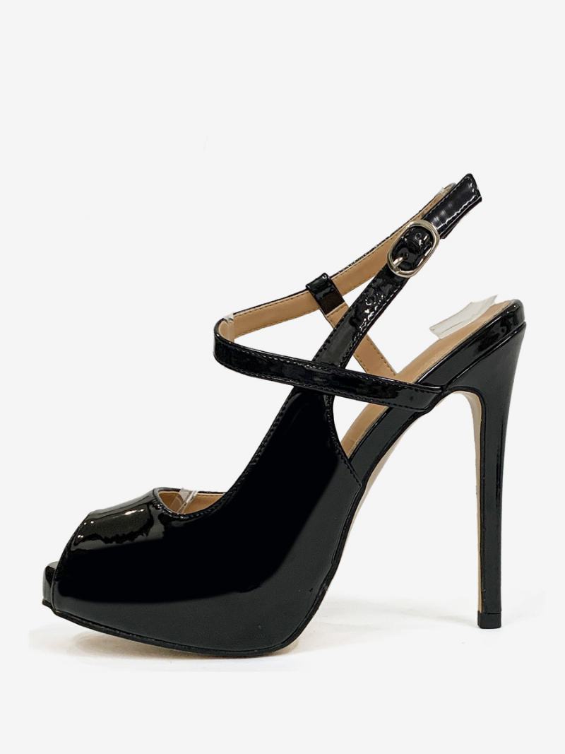 Γυναικεία Ψηλοτάκουνα Peep Toe Stiletto Heel Slingback Pumps