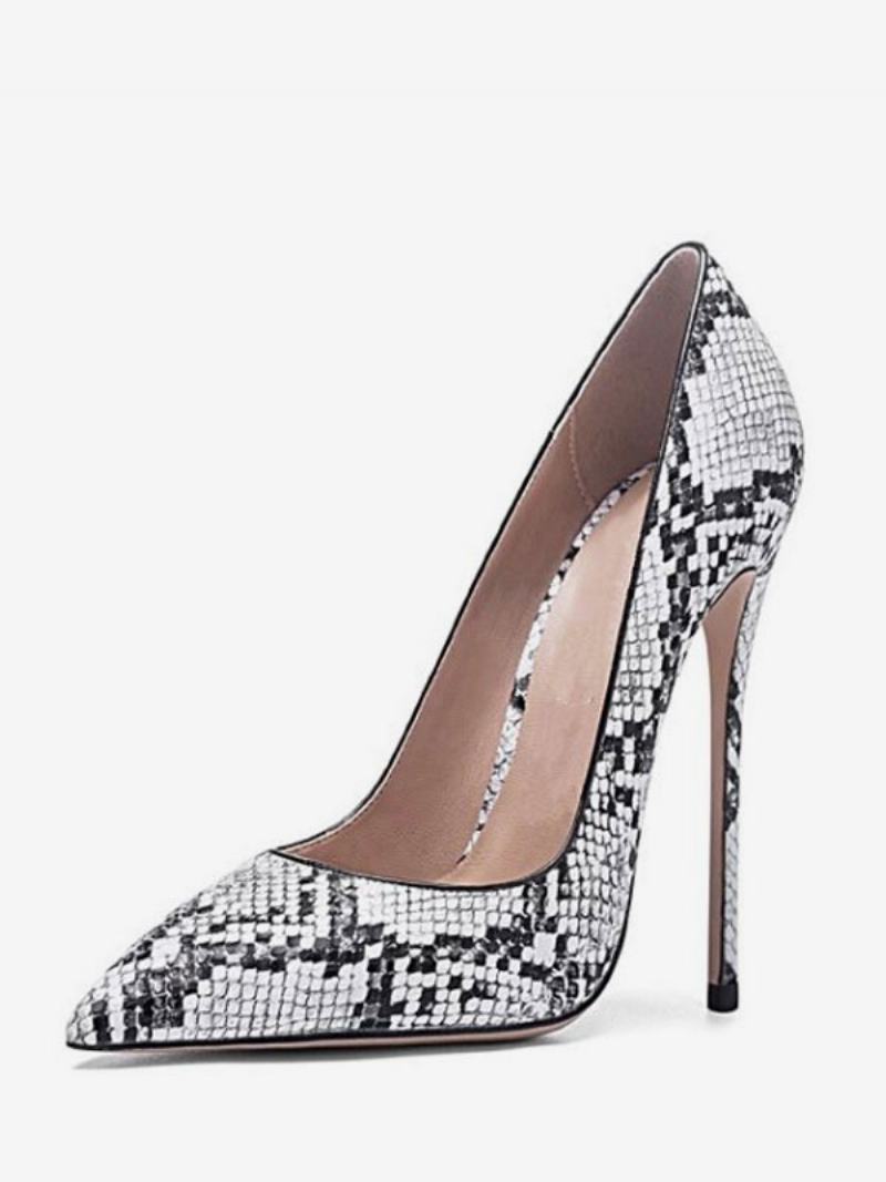 Γυναικεία Ψηλοτάκουνα Snakeskin Μυτερά Stiletto Heel Chic Pumps