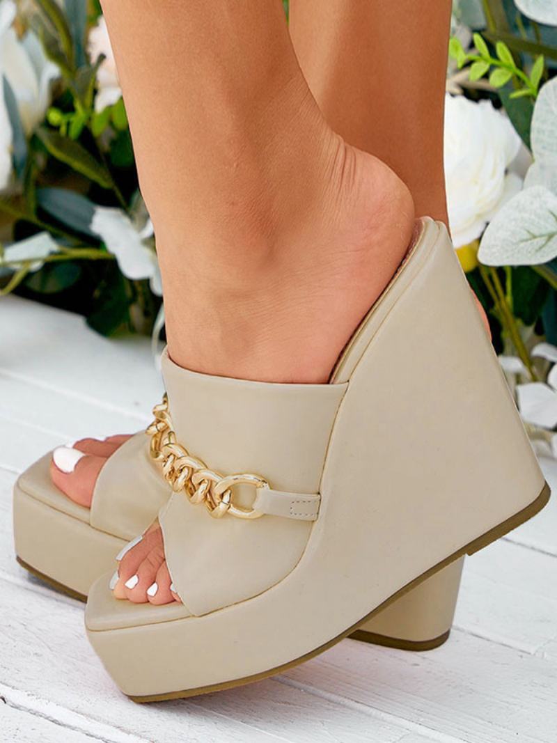 Γυναικείες Αλυσίδες Πλατφόρμα Mule Wedges