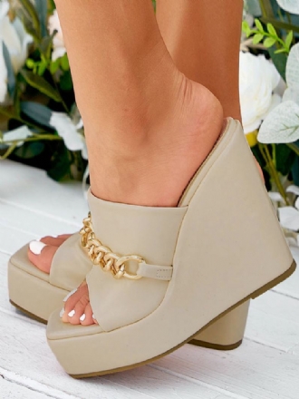 Γυναικείες Αλυσίδες Πλατφόρμα Mule Wedges