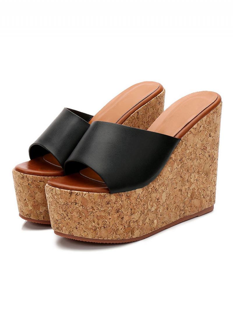 Γυναικείες Γόβες Cork Wedge Mule