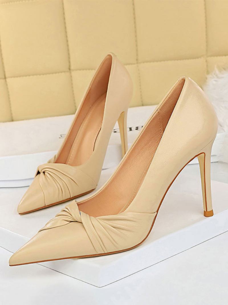 Γυναικείες Γόβες Με Μυτερό Στιλέτο Pumps Chic Καλοκαιρινές Από Βερίκοκο