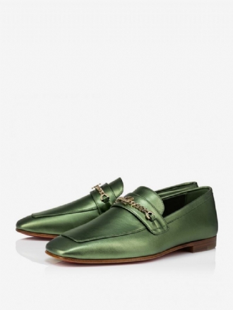 Γυναικείες Μεταλλικές Λεπτομέρειες Loafers Puppy Heel Polyester