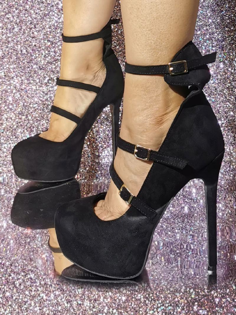 Γυναικείες Σέξι Ψηλοτάκουνες Γόβες Stiletto Heel Micro Suede Up Pumps