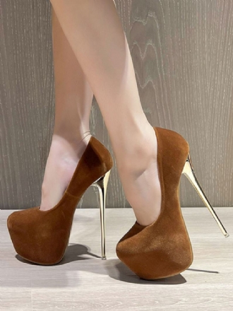 Γυναικείες Σέξι Ψηλοτάκουνες Γόβες Stiletto Heel Suede Leather Pumps