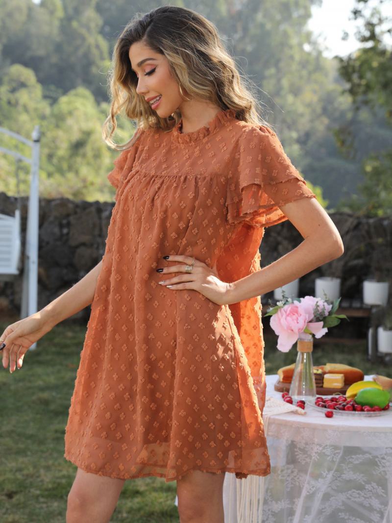 Γυναικείο Καλοκαιρινό Φόρεμα Γενεθλίων Coffee Brown Beach Dress - Καφέ Καφέ