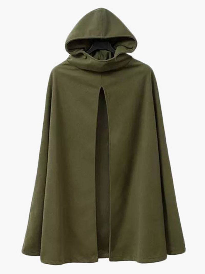 Γυναικείο Παλτό Cape Hoodie Jacket Poncho - Hunter Green