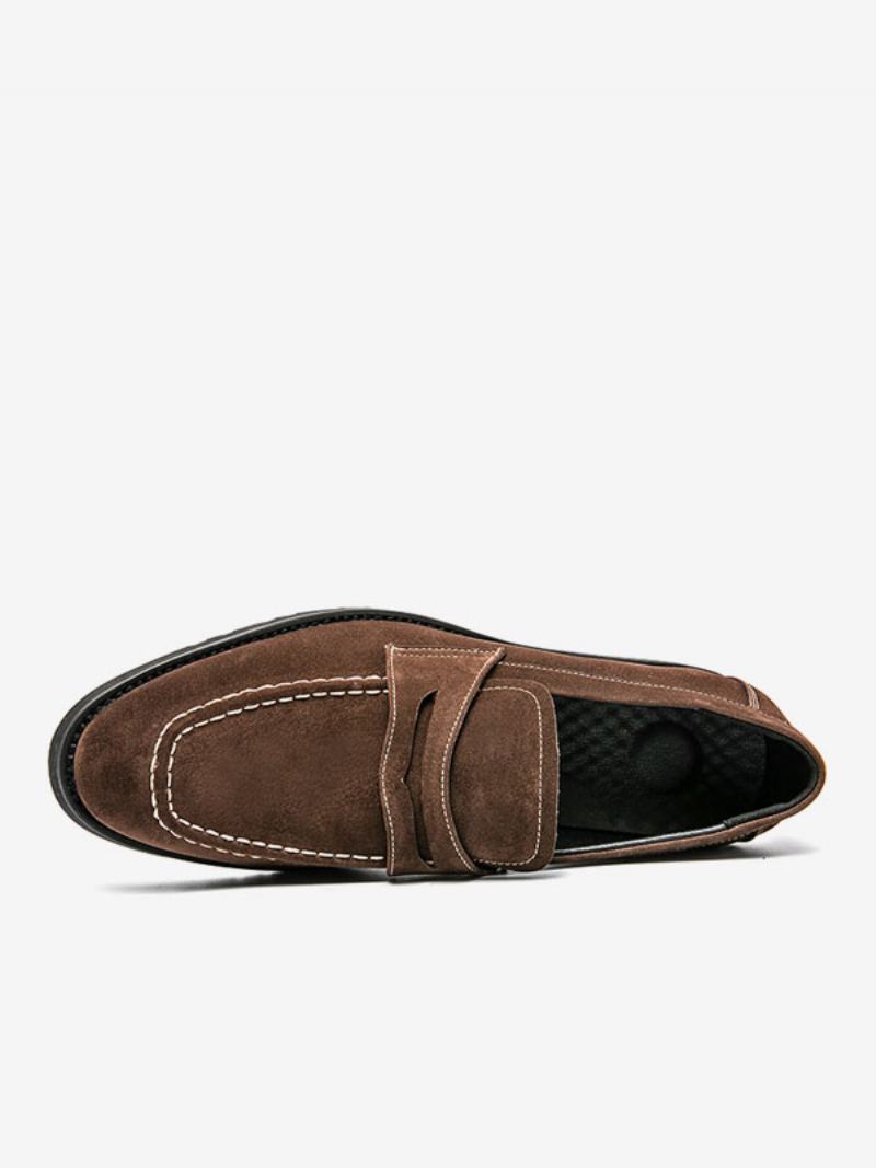 Παπούτσια Loafer Ανδρικά Pu Δερμάτινα Monk Strap Slip-on Prom Party - Καφέ Καφέ