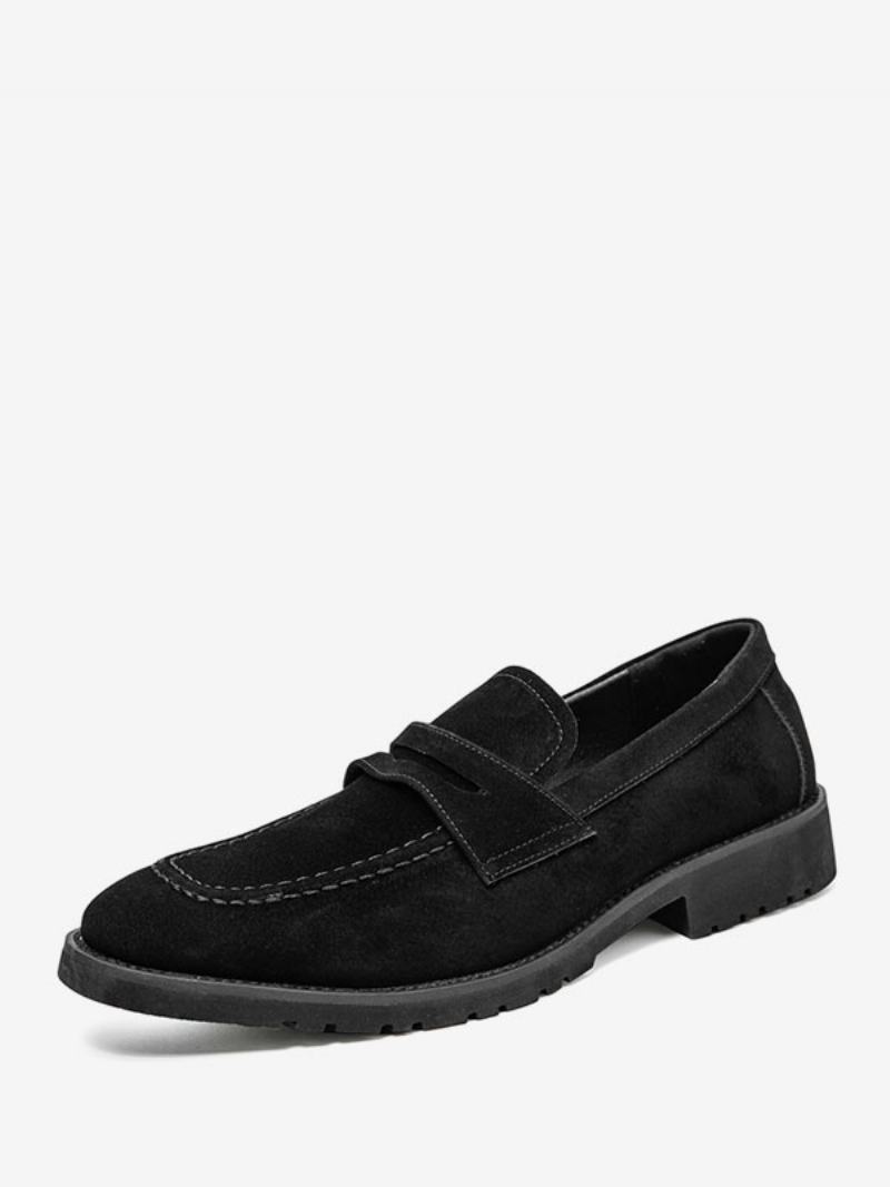 Παπούτσια Loafer Ανδρικά Pu Δερμάτινα Monk Strap Slip-on Prom Party - Μαύρο