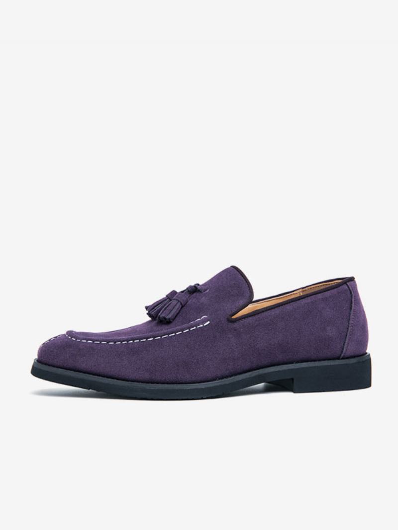 Παπούτσια Loafer Για Άντρες Pu Δερμάτινα Monk Strap Slip-on Prom Party - Μωβ