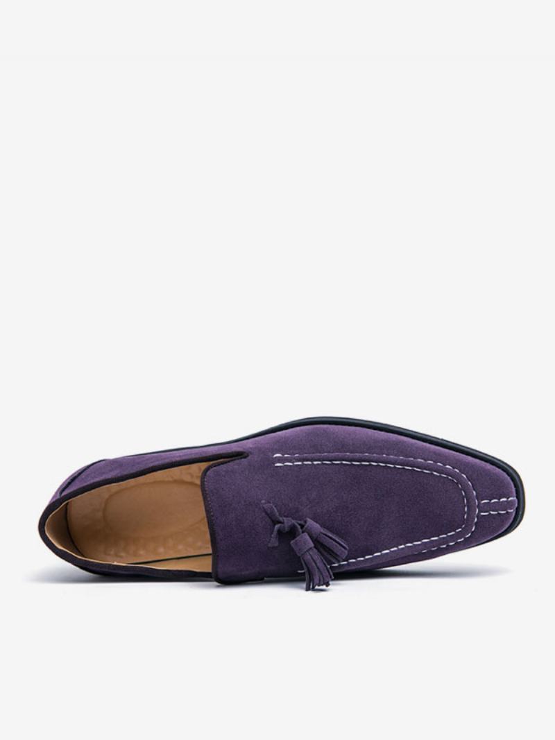 Παπούτσια Loafer Για Άντρες Pu Δερμάτινα Monk Strap Slip-on Prom Party - Μωβ