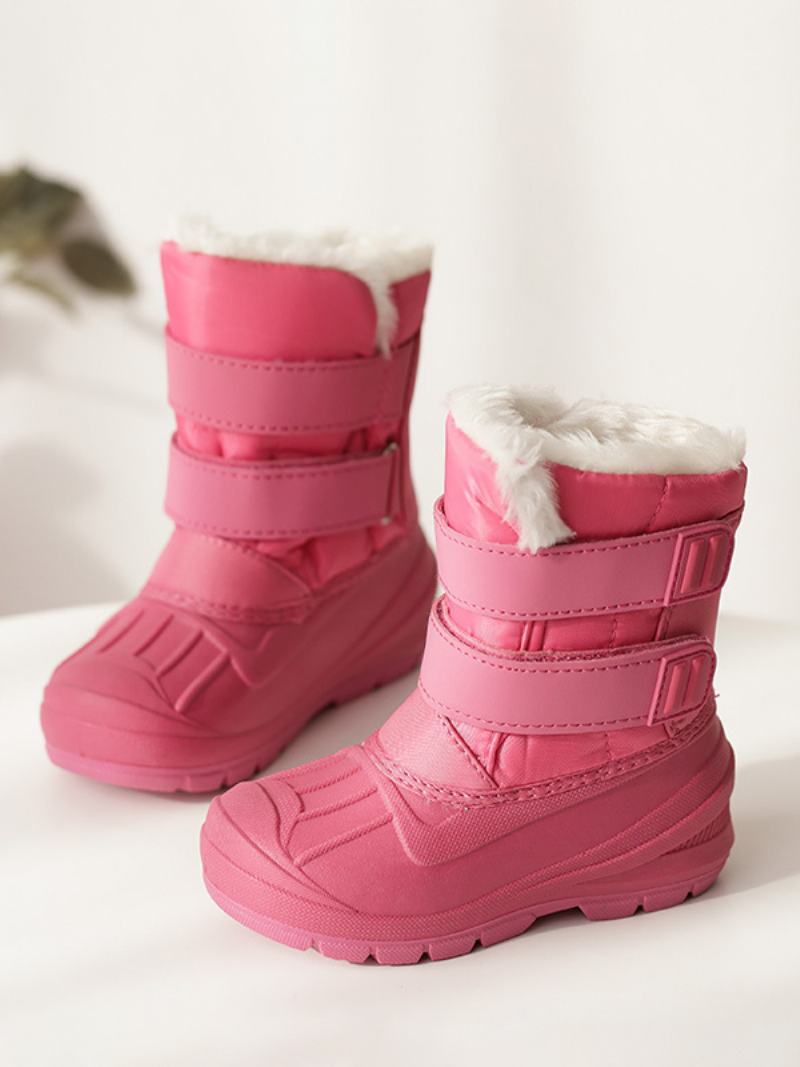 Χειμερινά Παπούτσια Για Κορίτσια Lovely Nylon Cartoon Unicorn Characters Print Boots Snow - Ροζ